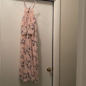 Shoshanna Floral Cross strap Pleated Drink Size 8